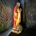 Imagen de Cristo Rey de Olot en pasta de madera policromada - Cositas Antiguas – La Guadaña, Anticuarios Online en Jerez , vender antigüedades, muebles antiguos