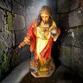 Imagen de Cristo Rey de Olot en pasta de madera policromada - Cositas Antiguas – La Guadaña, Anticuarios Online en Jerez , vender antigüedades, muebles antiguos