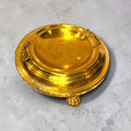 Brasero de metal dorado con tapa calada y badila - Cositas Antiguas – La Guadaña, Anticuarios Online en Jerez , vender antigüedades, muebles antiguos