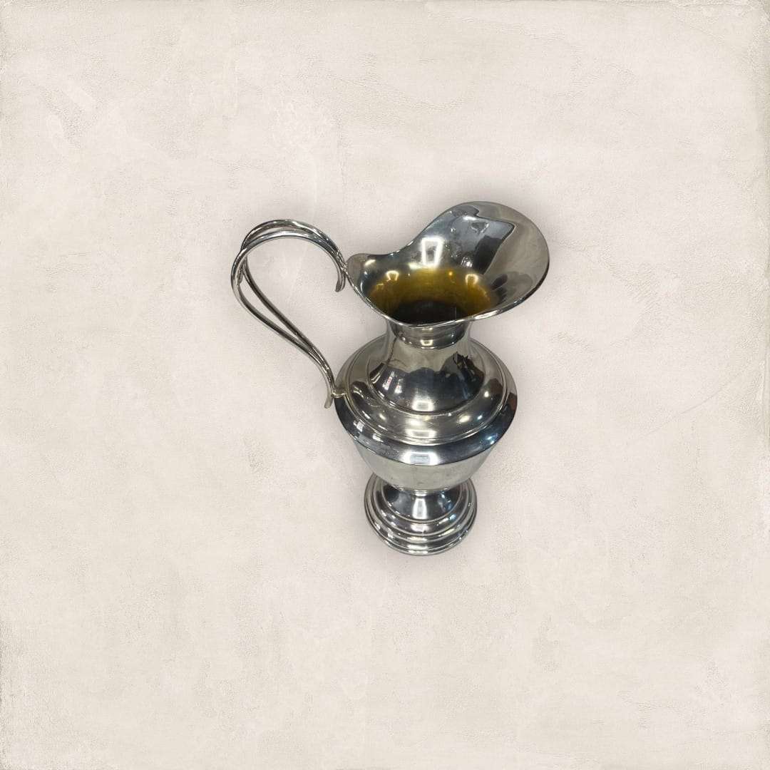 Jarra de metal plateado para servir agua y bebidas - Cositas Antiguas – La Guadaña, Anticuarios Online en Jerez , vender antigüedades, muebles antiguos