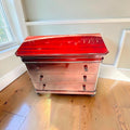 Cómoda de caoba con tres cajones y cajón secreto - Cositas Antiguas – La Guadaña, Anticuarios Online en Jerez , vender antigüedades, muebles antiguos