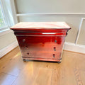 Cómoda de caoba con tres cajones y cajón secreto - Cositas Antiguas – La Guadaña, Anticuarios Online en Jerez , vender antigüedades, muebles antiguos