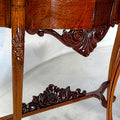 Consola isabelina de caoba tallada para el recibidor - Cositas Antiguas – La Guadaña, Anticuarios Online en Jerez , vender antigüedades, muebles antiguos