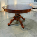 Mesa de caoba extensible | Redonda antigua elegante - Cositas Antiguas – La Guadaña, Anticuarios Online en Jerez , vender antigüedades, muebles antiguos