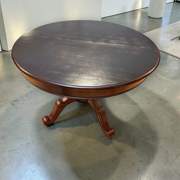 Mesa de caoba extensible | Redonda antigua elegante - Cositas Antiguas – La Guadaña, Anticuarios Online en Jerez , vender antigüedades, muebles antiguos