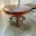 Mesa de caoba extensible | Redonda antigua elegante - Cositas Antiguas – La Guadaña, Anticuarios Online en Jerez , vender antigüedades, muebles antiguos