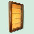 Vitrina antigua de pared en madera y cristal - Cositas Antiguas – La Guadaña, Anticuarios Online en Jerez , vender antigüedades, muebles antiguos