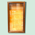 Vitrina antigua de pared en madera y cristal - Cositas Antiguas – La Guadaña, Anticuarios Online en Jerez , vender antigüedades, muebles antiguos