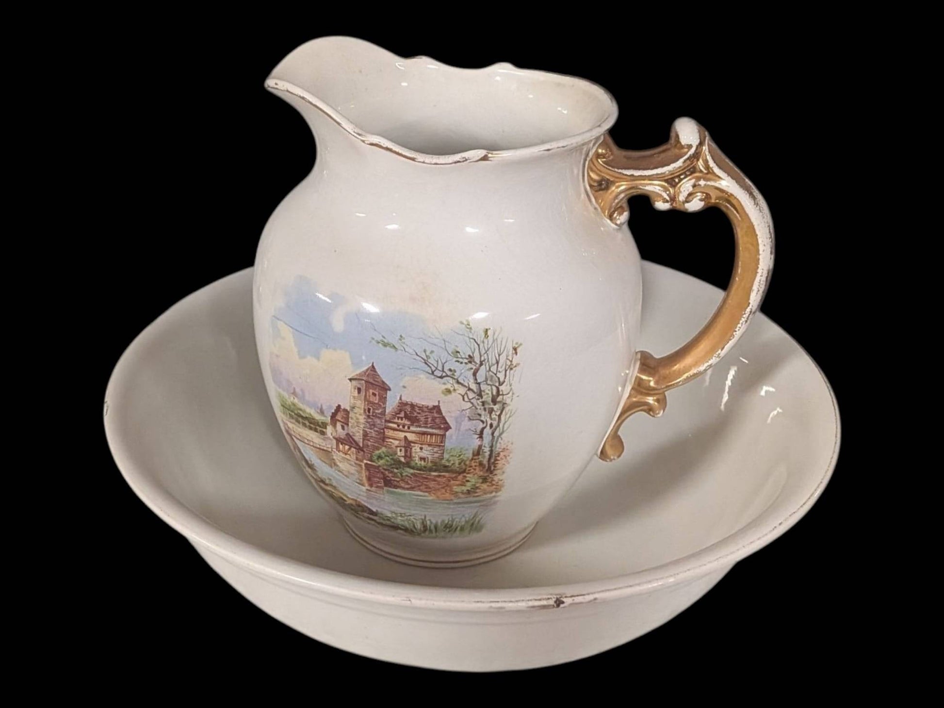 Aguamanil de Cartuja - Siglo XIX | Elegancia Historia - Cositas Antiguas – La Guadaña, Anticuarios Online en Jerez , vender antigüedades, muebles antiguos