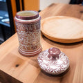Albaredo de Manises con tapa en cerámica decorada - Cositas Antiguas – La Guadaña, Anticuarios Online en Jerez , vender antigüedades, muebles antiguos