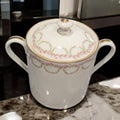 Azucarero de porcelana francesa con tapa y asas doradas - Cositas Antiguas – La Guadaña, Anticuarios Online en Jerez , vender antigüedades, muebles antiguos