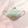 Azucarero Royal Gijón S de porcelana con detalles dorados - Cositas Antiguas – La Guadaña, Anticuarios Online en Jerez , vender antigüedades, muebles antiguos
