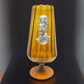 Gran Copa de Cristal con Placa de Don Quijote en Plata - Cositas Antiguas – La Guadaña, Anticuarios Online en Jerez , vender antigüedades, muebles antiguos