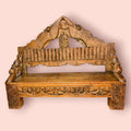 Banco de madera asiática tallada estilo balinés - Cositas Antiguas – La Guadaña, Anticuarios Online en Jerez , vender antigüedades, muebles antiguos