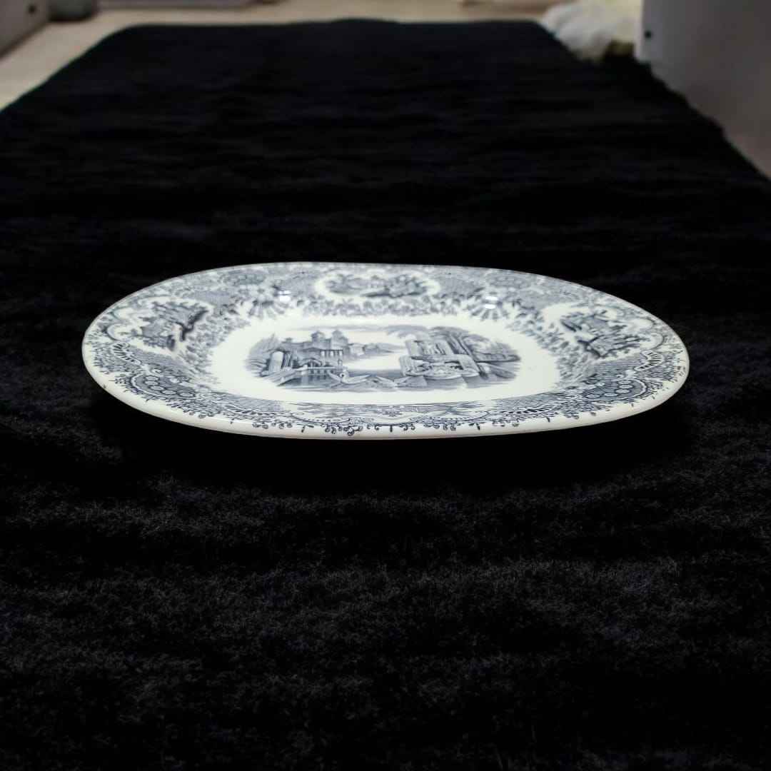 Bandeja Pickman Negra Siglo XIX | Antigüedad Exclusiva - Cositas Antiguas – La Guadaña, Anticuarios Online en Jerez , vender antigüedades, muebles antiguos