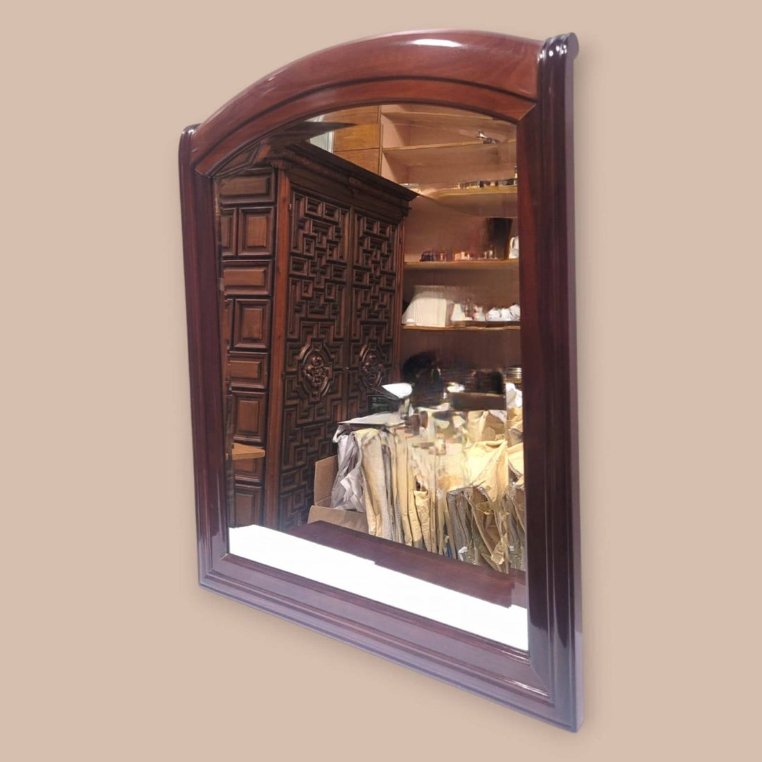 Espejo de caoba y cristal biselado, calidad y clásico. - Cositas Antiguas – La Guadaña, Anticuarios Online en Jerez , vender antigüedades, muebles antiguos