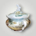 Bombonera de porcelana pintada a mano, edición limitada - Cositas Antiguas – La Guadaña, Anticuarios Online en Jerez , vender antigüedades, muebles antiguos
