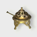 Brasero de metal dorado con badilla – arte clásico - Cositas Antiguas – La Guadaña, Anticuarios Online en Jerez , vender antigüedades, muebles antiguos