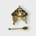 Brasero de metal dorado con badilla – arte clásico - Cositas Antiguas – La Guadaña, Anticuarios Online en Jerez , vender antigüedades, muebles antiguos