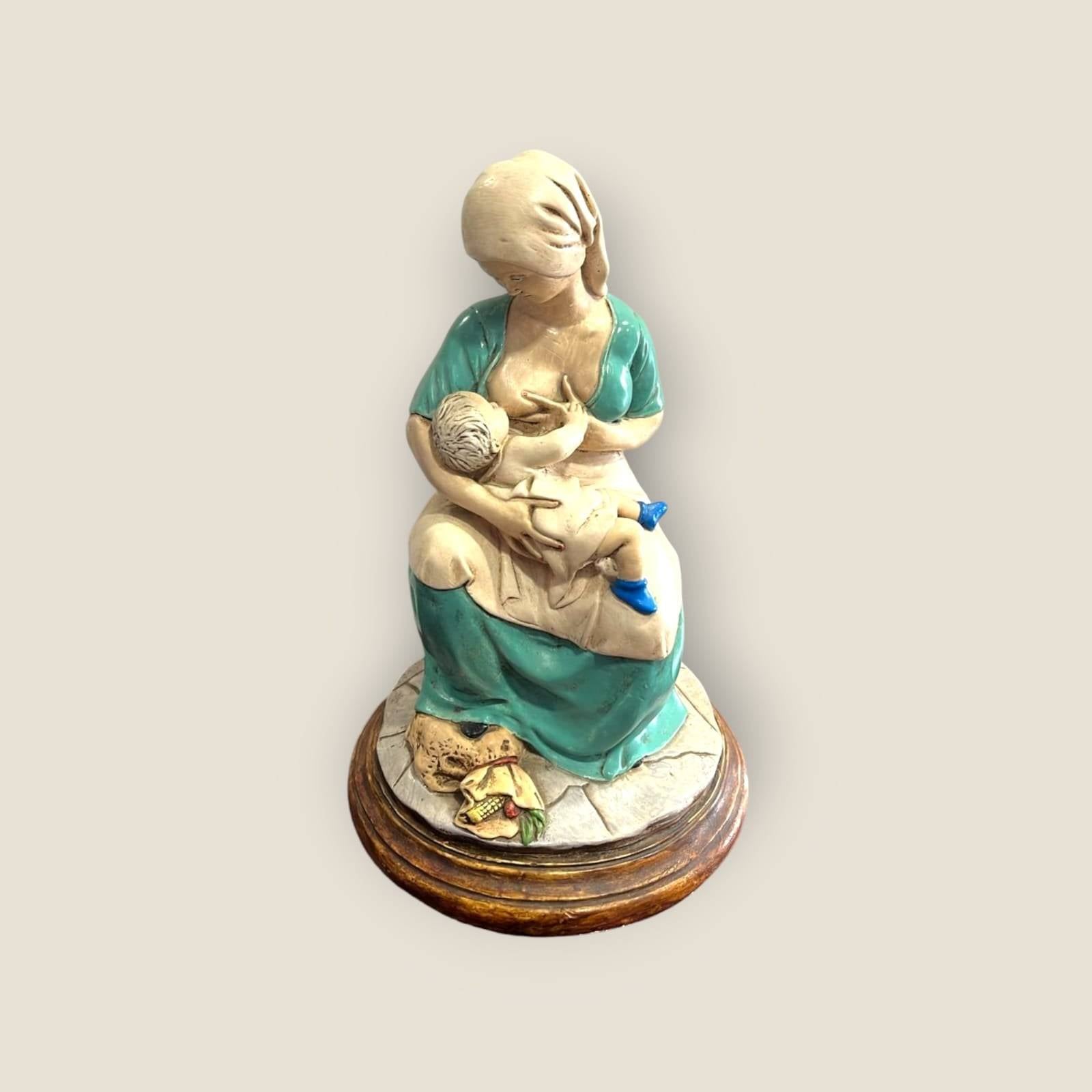 Figura maternidad amamantando | Símbolo de amor natural - Cositas Antiguas – La Guadaña, Anticuarios Online en Jerez , vender antigüedades, muebles antiguos