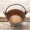 Gran Caldero de Cobre Antiguo con Asas – Pieza Única - Cositas Antiguas – La Guadaña, Anticuarios Online en Jerez , vender antigüedades, muebles antiguos