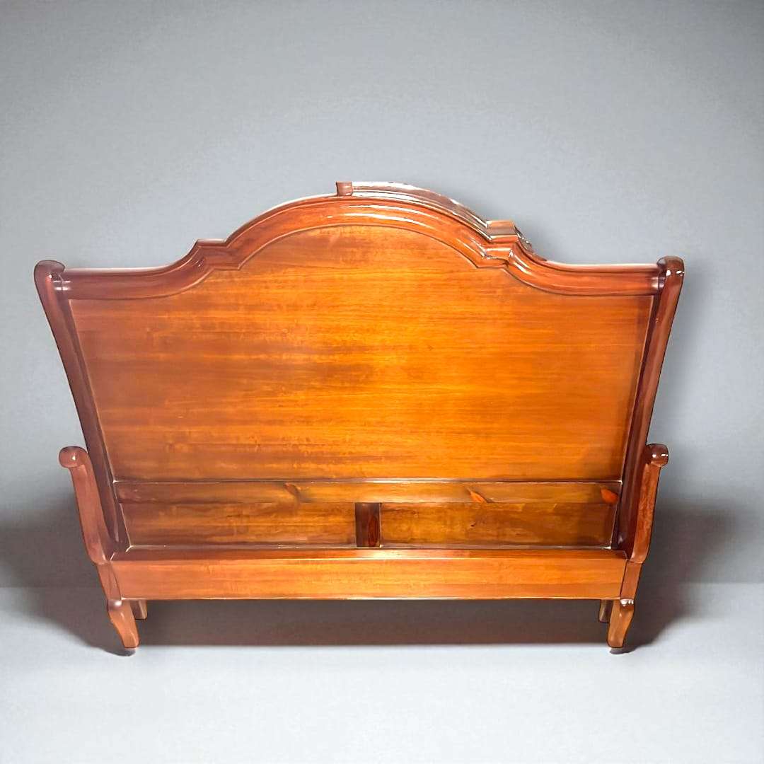 Cama de matrimonio de caoba elegante y única - Cositas Antiguas – La Guadaña, Anticuarios Online en Jerez , vender antigüedades, muebles antiguos