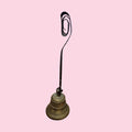 Campanilla vintage de bronce con soporte de hierro forjado - Cositas Antiguas – La Guadaña, Anticuarios Online en Jerez , vender antigüedades, muebles antiguos