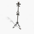 Candelabro de pie antiguo de forja artesanal único - Cositas Antiguas – La Guadaña, Anticuarios Online en Jerez , vender antigüedades, muebles antiguos