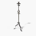 Candelabro de pie antiguo de forja artesanal único - Cositas Antiguas – La Guadaña, Anticuarios Online en Jerez , vender antigüedades, muebles antiguos