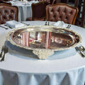 Centro de mesa de metal plateado 46 cm elegante - Cositas Antiguas – La Guadaña, Anticuarios Online en Jerez , vender antigüedades, muebles antiguos
