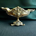 Centro Floral de Bronce Antiguo con Decoración Clásica - Cositas Antiguas – La Guadaña, Anticuarios Online en Jerez , vender antigüedades, muebles antiguos