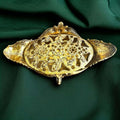 Centro Floral de Bronce Antiguo con Decoración Clásica - Cositas Antiguas – La Guadaña, Anticuarios Online en Jerez , vender antigüedades, muebles antiguos