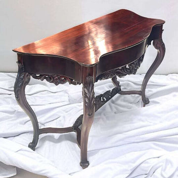 Consola de caoba estilo isabelino | Elegancia clásica - Cositas Antiguas – La Guadaña, Anticuarios Online en Jerez , vender antigüedades, muebles antiguos