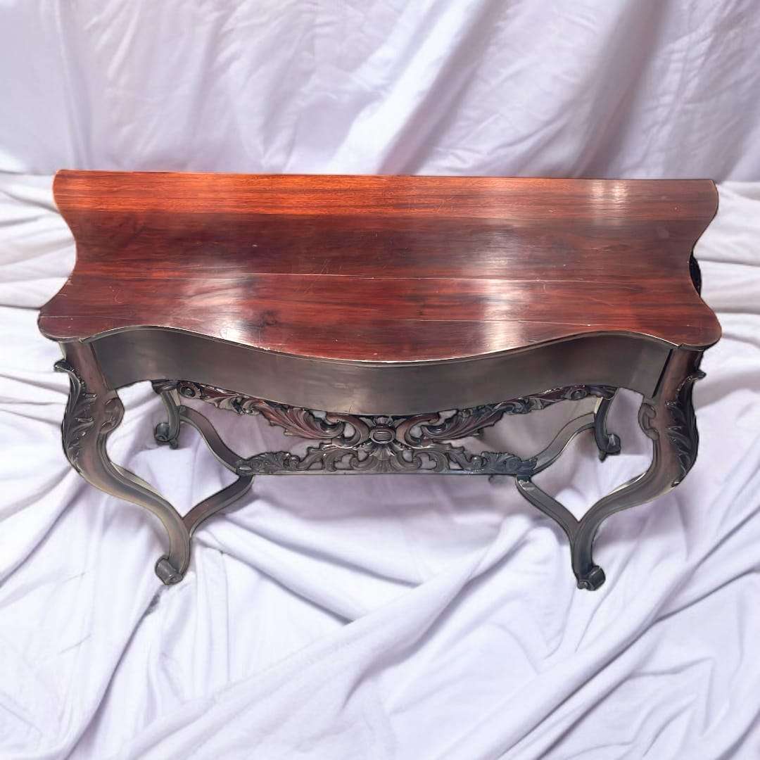 Consola de caoba estilo isabelino | Elegancia clásica - Cositas Antiguas – La Guadaña, Anticuarios Online en Jerez , vender antigüedades, muebles antiguos