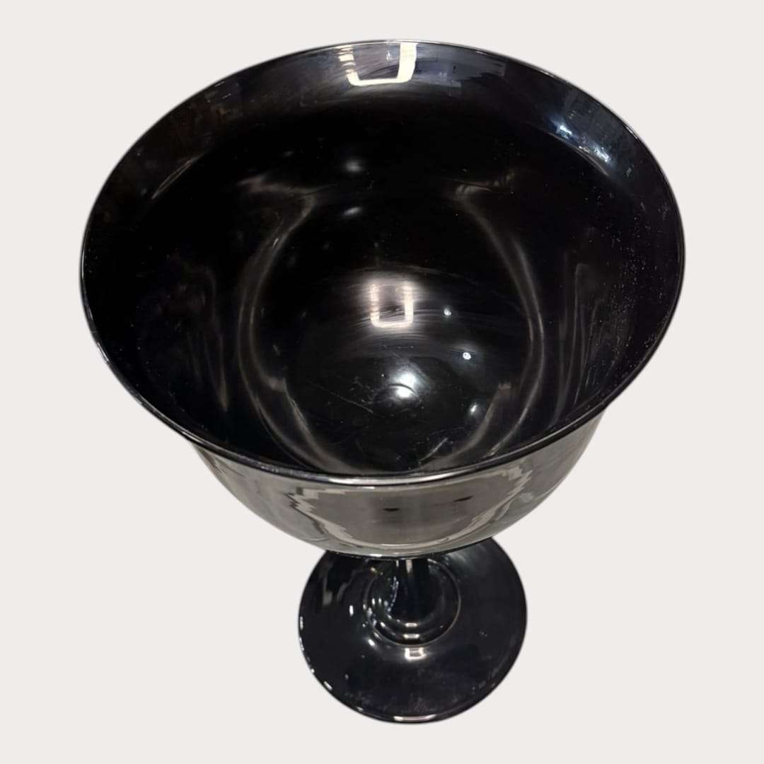 Copa Murano negra decorativa | Elegancia artesanal exclusiva - Cositas Antiguas – La Guadaña, Anticuarios Online en Jerez , vender antigüedades, muebles antiguos