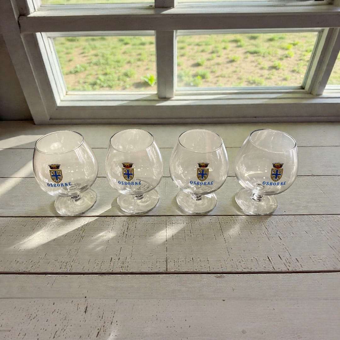 Copas antiguas de coñac Osborne años 70 originales - Cositas Antiguas – La Guadaña, Anticuarios Online en Jerez , vender antigüedades, muebles antiguos