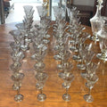 Cristaleria antigua completa para 8 comensales con licorera - Cositas Antiguas – La Guadaña, Anticuarios Online en Jerez , vender antigüedades, muebles antiguos
