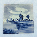 Azulejo holandés pintado a mano estilo Delft Blue, pieza - Cositas Antiguas – La Guadaña, Anticuarios Online en Jerez , vender antigüedades, muebles antiguos