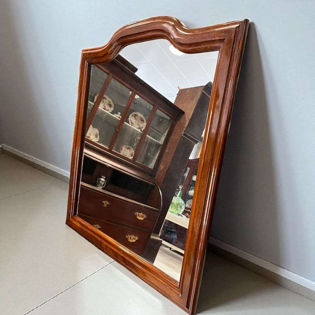 Espejo de madera vintage – Elegancia clásica y atemporal - Cositas Antiguas – La Guadaña, Anticuarios Online en Jerez , vender antigüedades, muebles antiguos