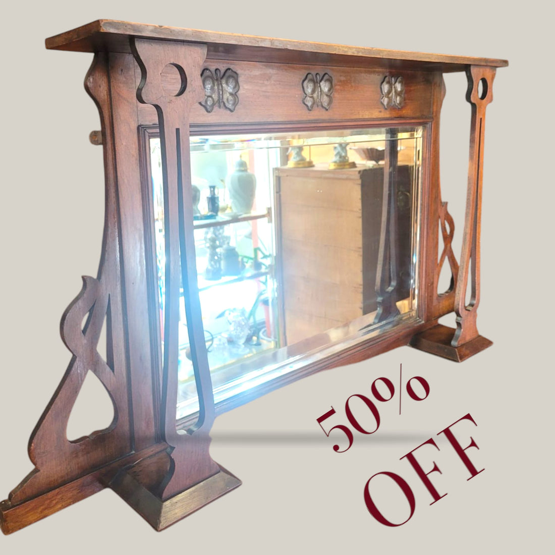 Espejo de cómoda castellana de caoba – Elegancia clásica - Cositas Antiguas – La Guadaña, Anticuarios Online en Jerez , vender antigüedades, muebles antiguos