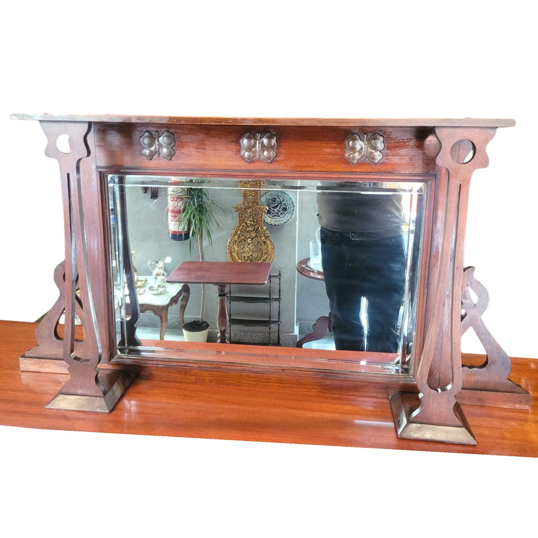 Espejo de cómoda castellana de caoba – Elegancia clásica - Cositas Antiguas – La Guadaña, Anticuarios Online en Jerez , vender antigüedades, muebles antiguos
