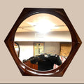 Espejo hexagonal de caoba – Diseño exclusivo y elegante - Cositas Antiguas – La Guadaña, Anticuarios Online en Jerez , vender antigüedades, muebles antiguos