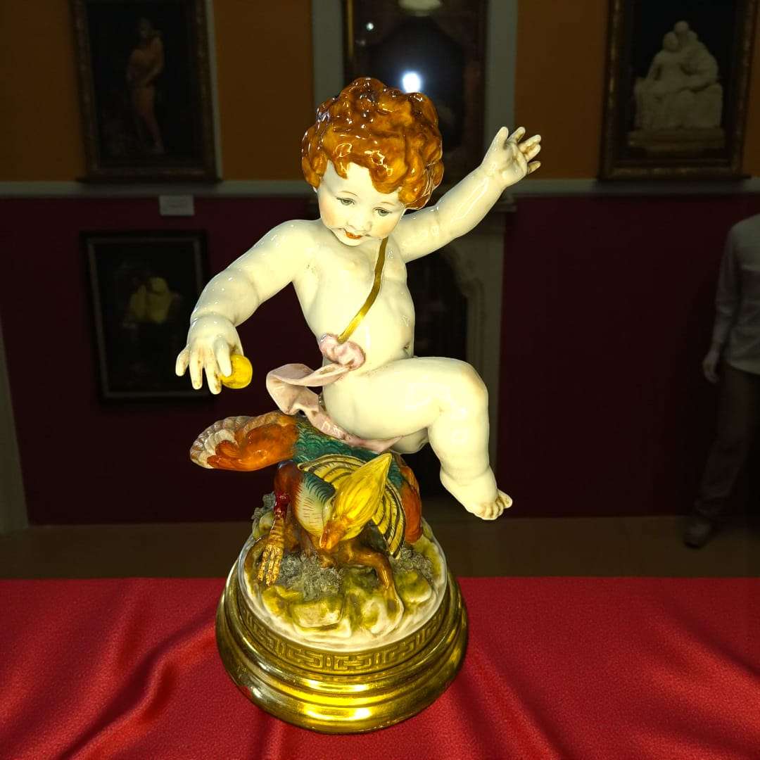 Angel Algora en Faisan – Escultura exclusiva de porcelana - Cositas Antiguas – La Guadaña, Anticuarios Online en Jerez , vender antigüedades, muebles antiguos