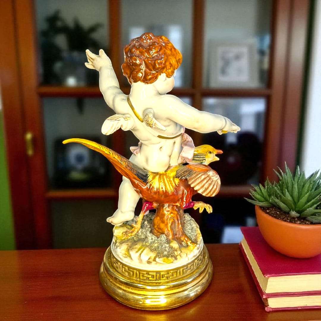 Angel Algora en Faisan – Escultura exclusiva de porcelana - Cositas Antiguas – La Guadaña, Anticuarios Online en Jerez , vender antigüedades, muebles antiguos