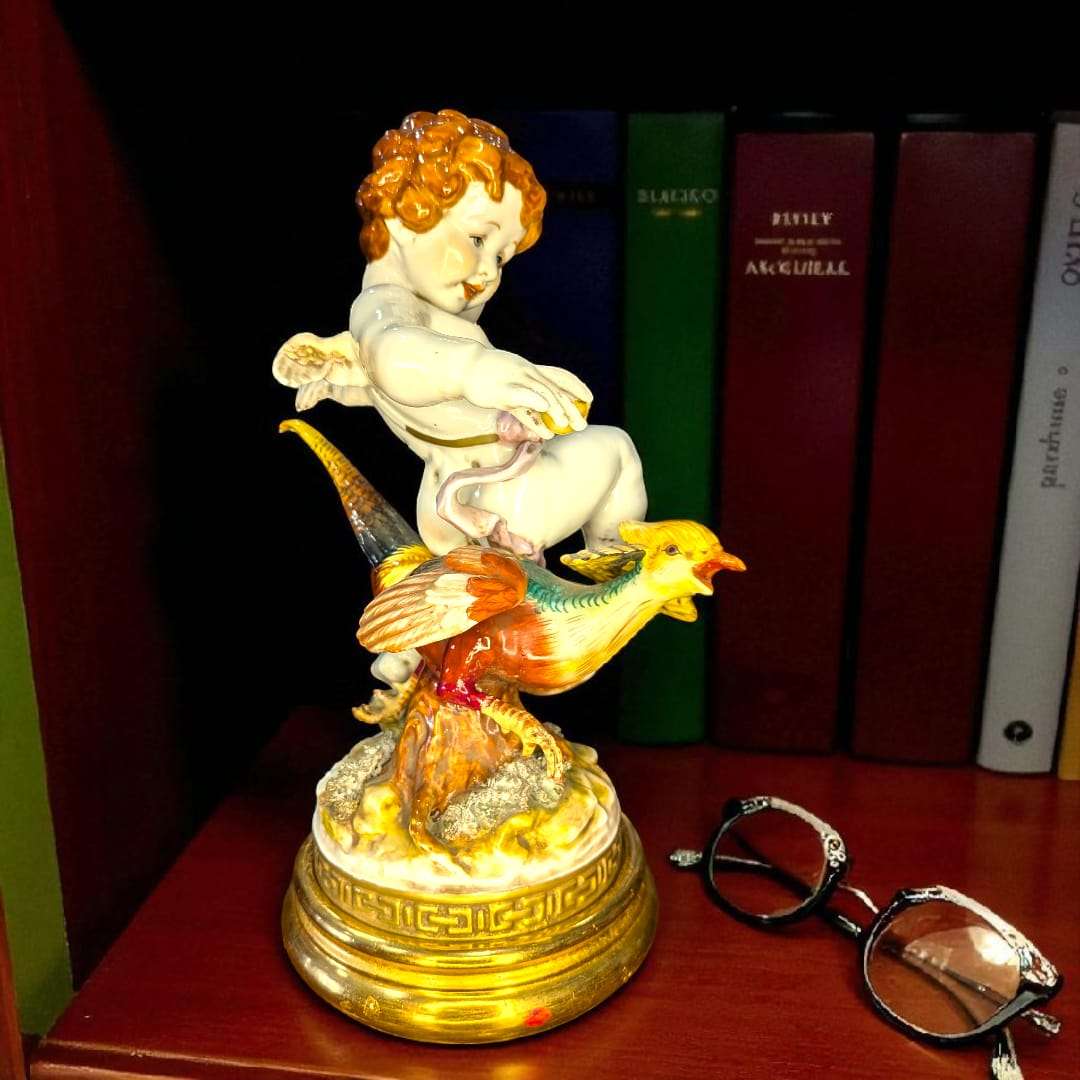 Angel Algora en Faisan – Escultura exclusiva de porcelana - Cositas Antiguas – La Guadaña, Anticuarios Online en Jerez , vender antigüedades, muebles antiguos