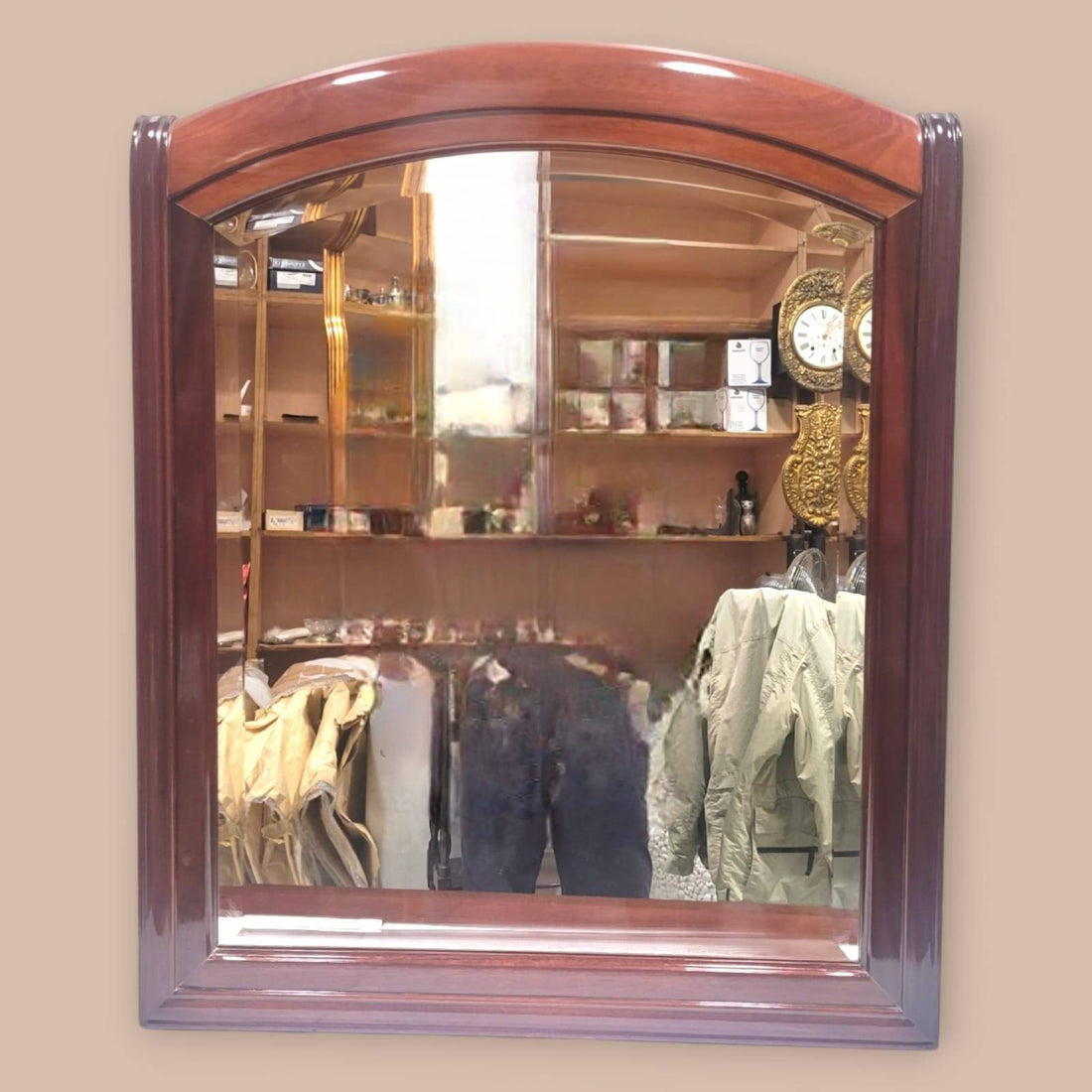 Espejo de caoba y cristal biselado, calidad y clásico. - Cositas Antiguas – La Guadaña, Anticuarios Online en Jerez , vender antigüedades, muebles antiguos