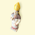 Figura de terracota San Bernardo de Claraval esmaltada - Cositas Antiguas – La Guadaña, Anticuarios Online en Jerez , vender antigüedades, muebles antiguos