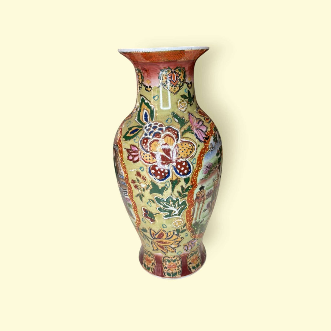 Jarron de porcelana china con escena pintada, arte oriental - Cositas Antiguas – La Guadaña, Anticuarios Online en Jerez , vender antigüedades, muebles antiguos