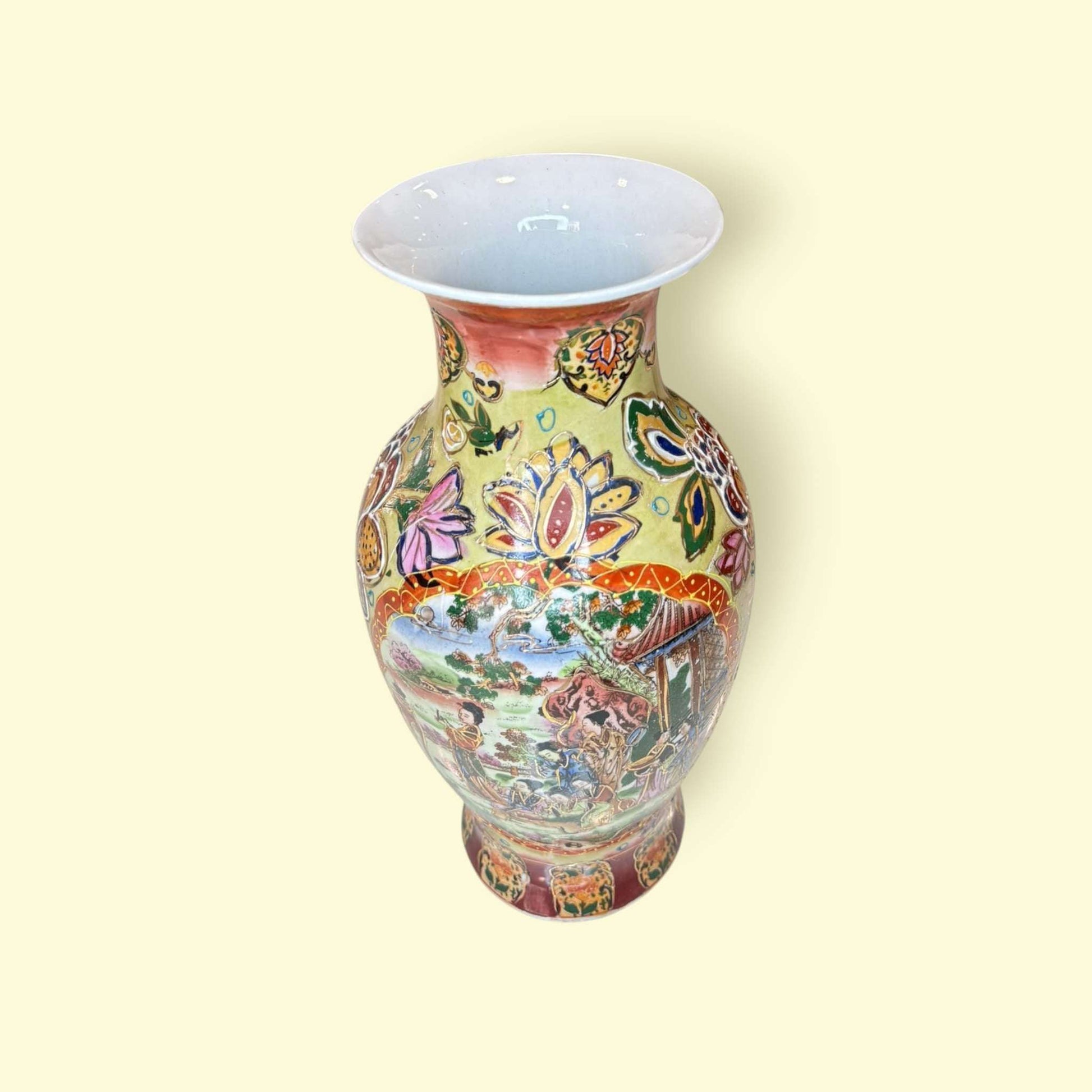 Jarron de porcelana china con escena pintada, arte oriental - Cositas Antiguas – La Guadaña, Anticuarios Online en Jerez , vender antigüedades, muebles antiguos