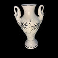 Florero de porcelana Bohemia con hilo de plata y cisnes - Cositas Antiguas – La Guadaña, Anticuarios Online en Jerez , vender antigüedades, muebles antiguos